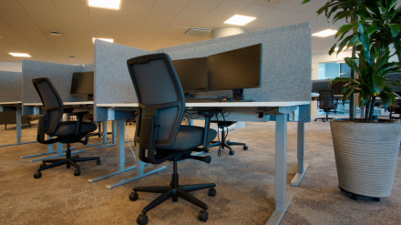 Silla vacía en la oficina de una empresa