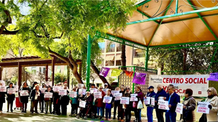 Protesta de los vecinos de Benalúa