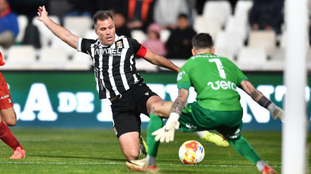 Alfredo Ortuño, en el choque del Europa