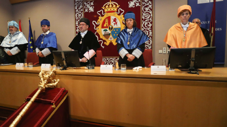 Antonio López pronunció su último discurso como rector en la festividad de San Tomé