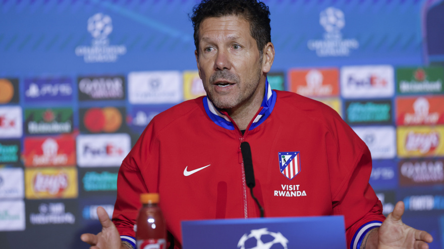 Diego Pablo Simeone, en rueda de prensa