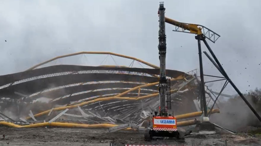 Momento en el que comienza el derribo