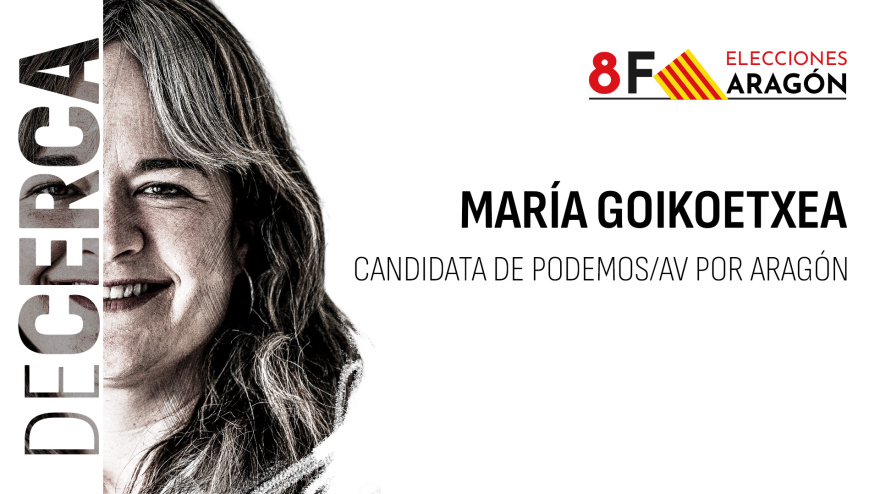 María Goikoetxea, candidata de Podemos en las elecciones de Aragón