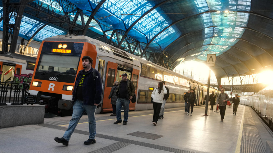 Aspecto de los andenes de la Estación de Francia, en Barcelona