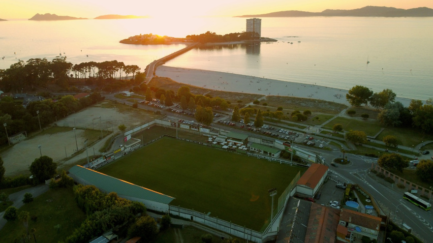 Panorámica del campo de O Vao, en Coruxo