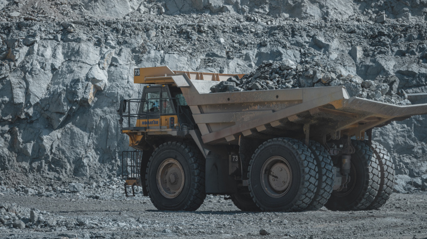 Maquinaria en la mina de Riotinto