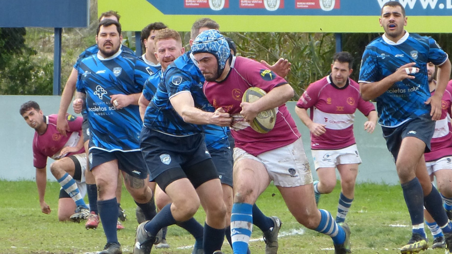 Jugadores del CR Tartessos en un partido esta temporada