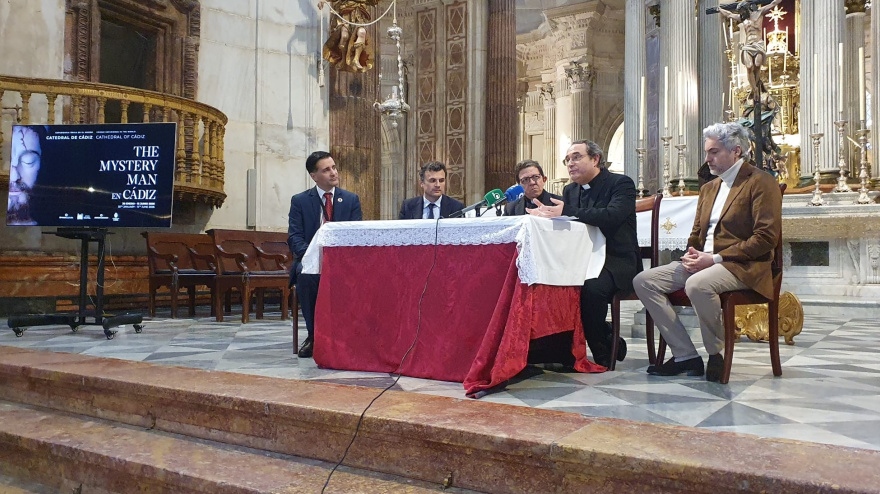 Momento de la presentación de la exposición