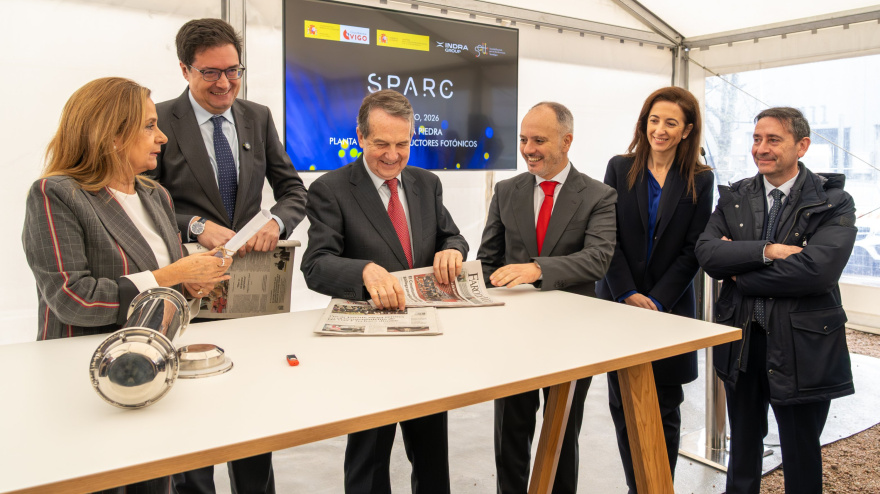 Acto de colocación de la primera piedra del proyecto Sparc