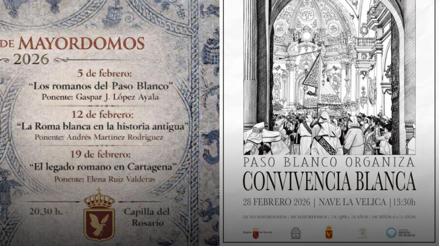 El Paso Blanco, organiza y prepara varias actividades para el mes de Febrero, como antesala de la Semana Santa de Lorca