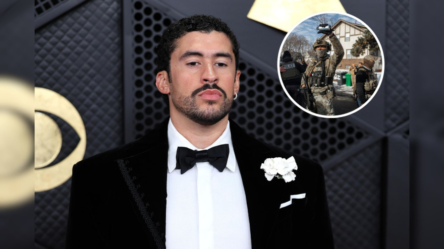 Bad Bunny durante los Premios Grammy 2026