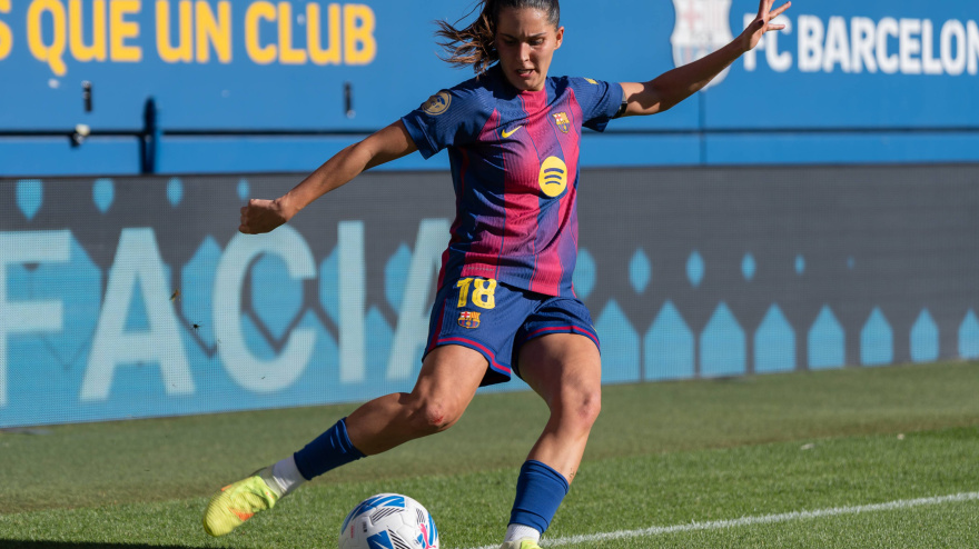 Kika Nazareth, jugadora del FC Barcelona femenino