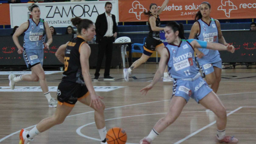 Imagen del duelo entre Zamora y Celta