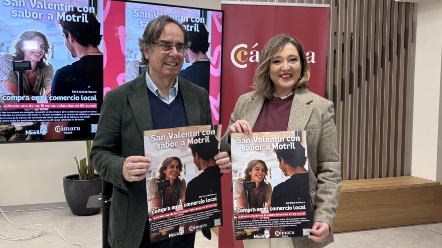 La Cámara de Comercio de Motril sortea cenas románticas para impulsar las compras de San Valentín
