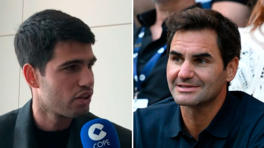 Alcaraz desvela el mensaje que le dio Roger Federer