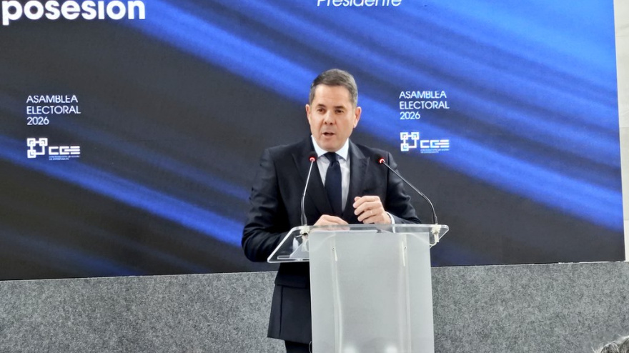 Gerardo Cuerva durante la toma de posesión