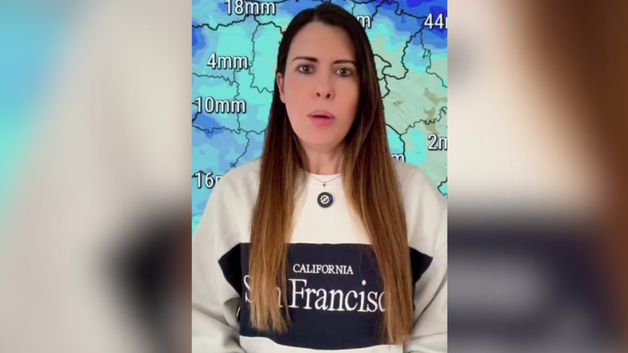 Mar Gómez, meteoróloga y divulgadora científica en uno de sus últimos videos de TikTok