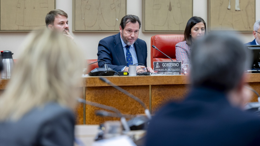 Óscar Puente comparece ante la Comisión de Transportes en el Congreso de los Diputados
