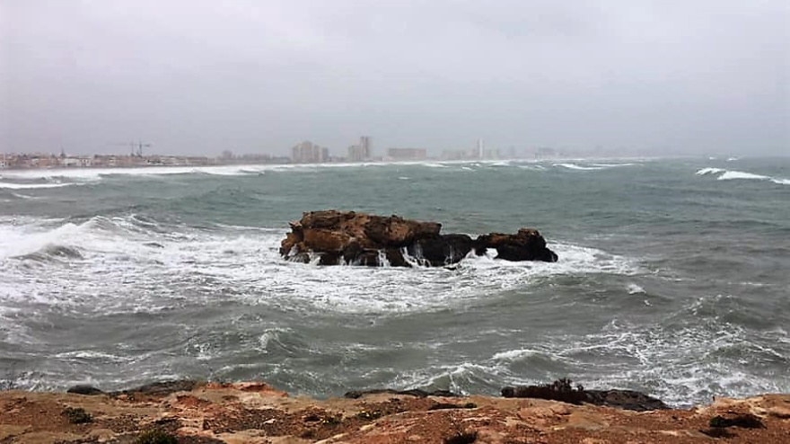 Temporal en el litoral de Cartagena