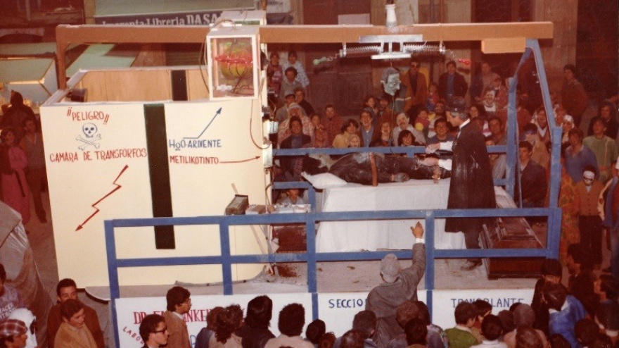 Una de las carrozas de Fanfan