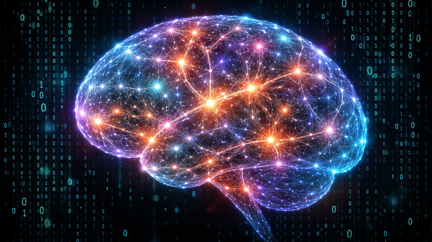 Cerebro mostrando las conexiones neuronales