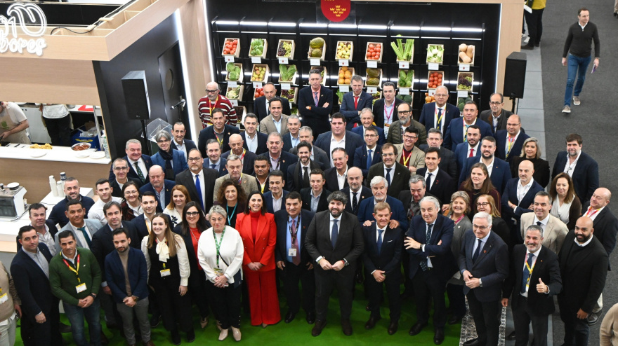 Fernando López Miras, en la inauguración en Fruit Logistic