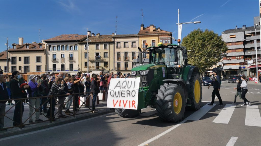 Tractorada en Jaca