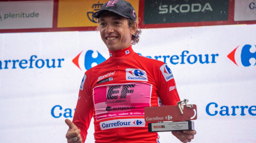 Andrea Piccolo fue líder de la Vuelta a España hace apenas dos años y medio.