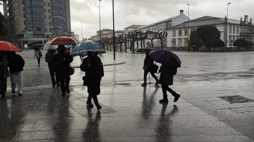 Lluvia en Lugo bispo Aguirre