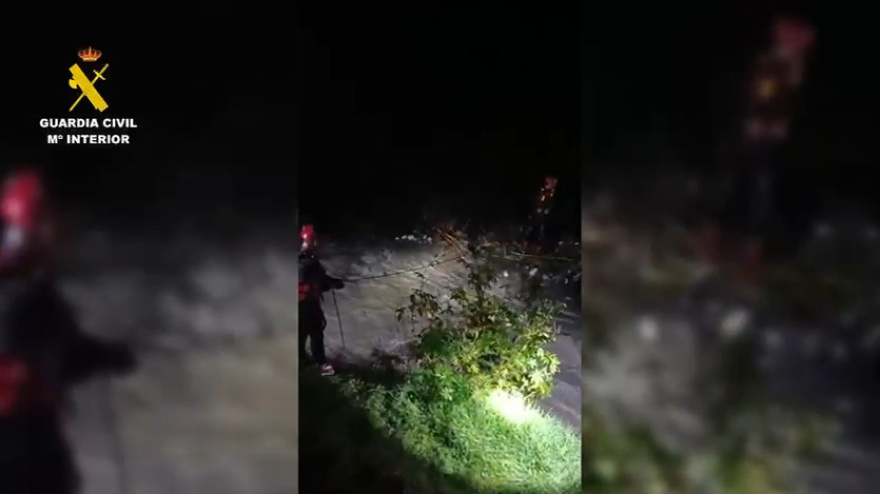 Operativo de la Guardia Civil en la búsqueda de la desaparecida en Sayalonga