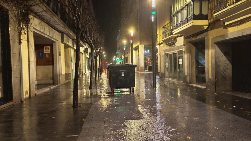 Calle Menacho, en Badajoz