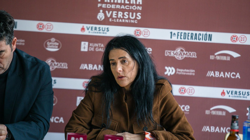 Lupe Murillo, en la sala de prensa de Pasarón