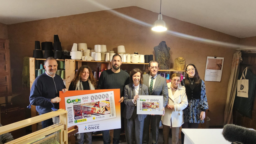 La artesanía textil de Castilla y León protagonizará cinco millones de cupones de la ONCE