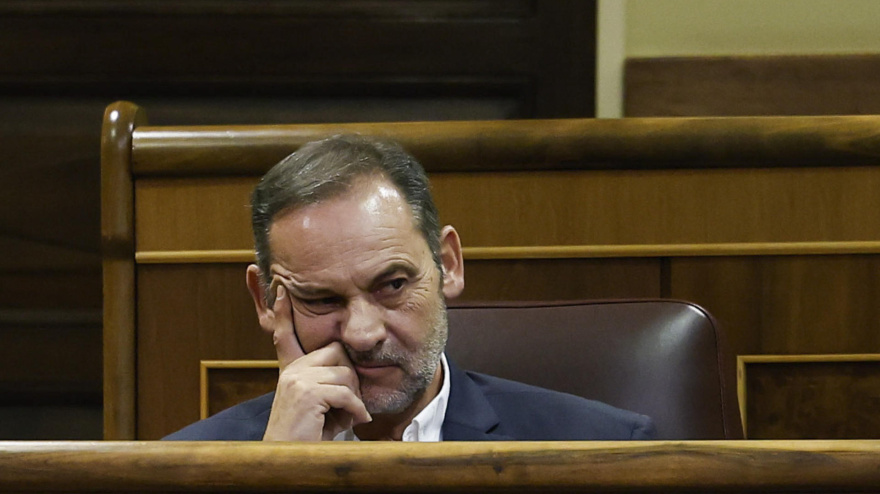 El exministro José Luis Ábalos, durante el Pleno del Congreso celebrado el pasado 22 de julio