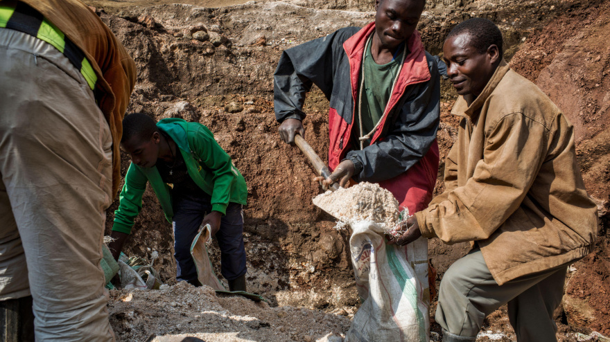Minería en la República Democrática del Congo, África