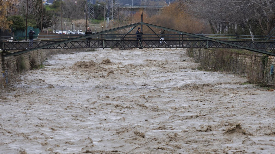 Zonas inundadas por las intensas lluvias de las últimas jornadas próximas en Granada capital por el desbordamiento del Río Genil