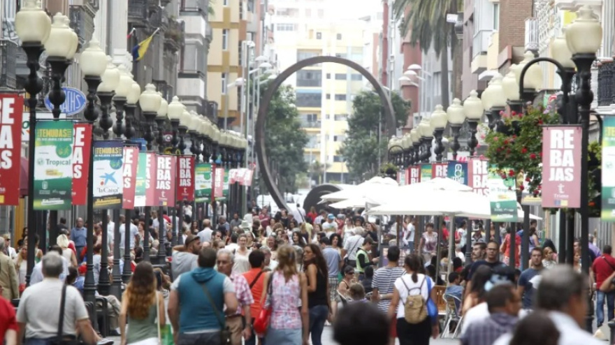 Calle mayor Triana, Las Palmas de Gran Canaria. EFE / Elvira Urquijo