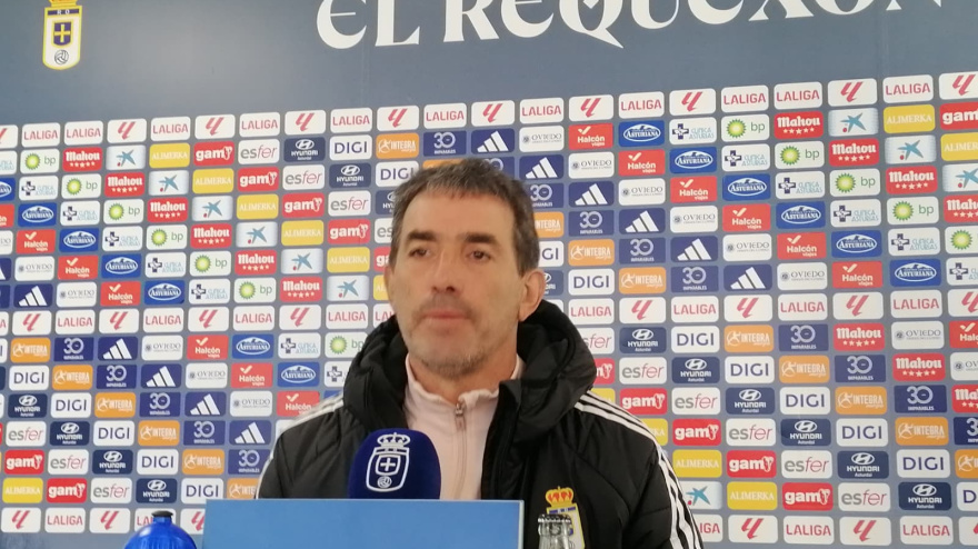 Guillermo Almada, en la sala de prensa de El Requexón