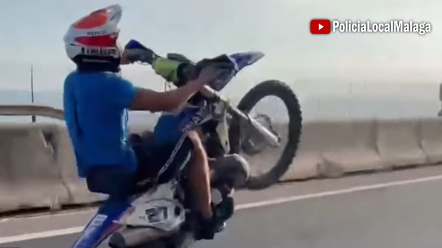 La Policía Local de Málaga identifica a diez motoristas que presumían de conducción temeraria en redes sociales