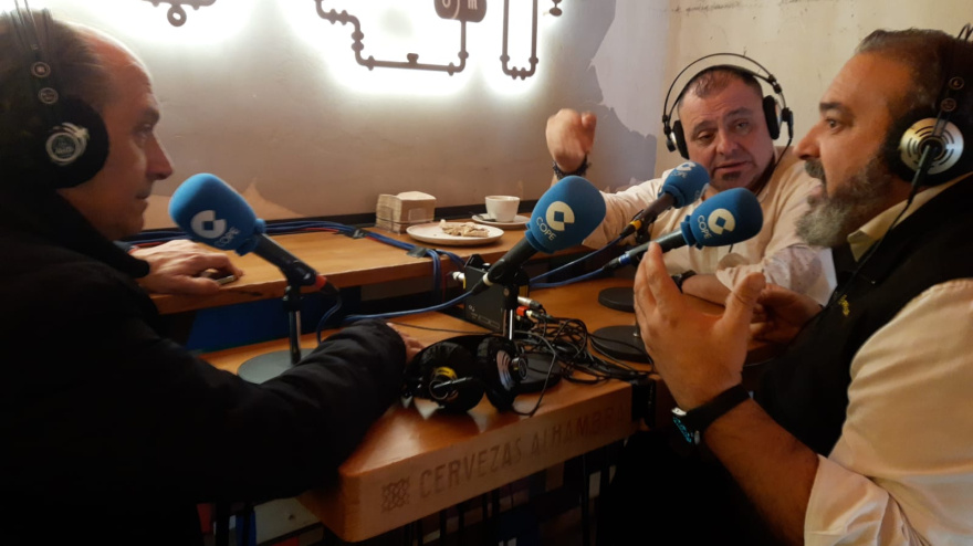 El pregonero de la Exaltación Junto a Mauricio Rodríguez en La Despechá