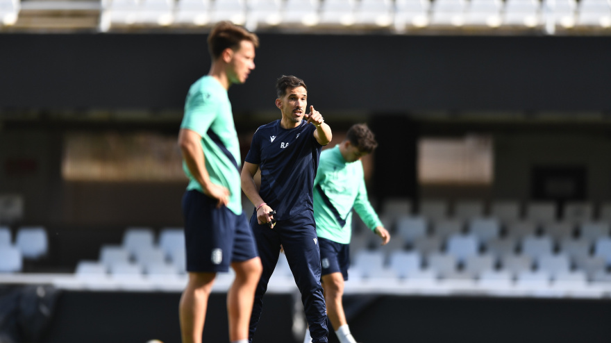 Raúl Guillén, en una sesión de trabajo