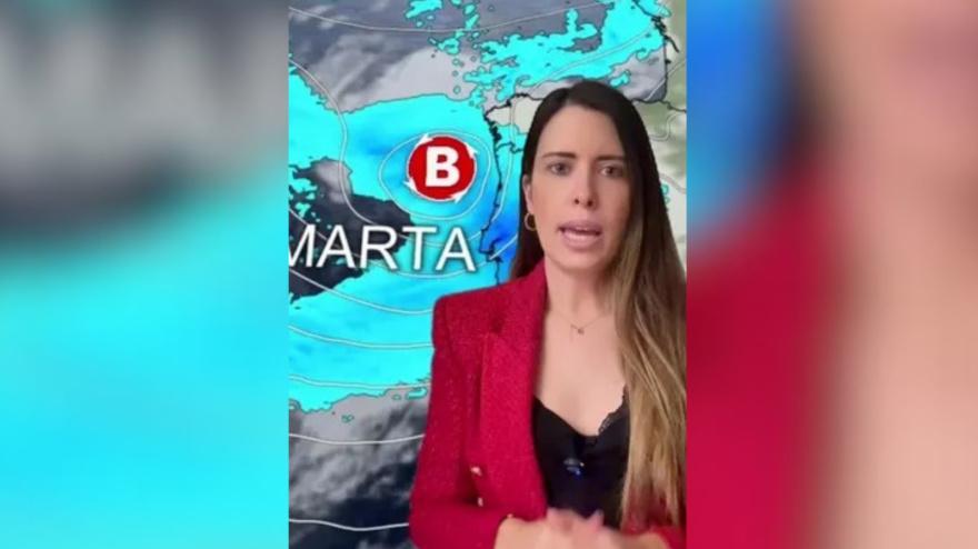 Mar Gómez, meteoróloga y divulgadora científica en su último video de TikTok