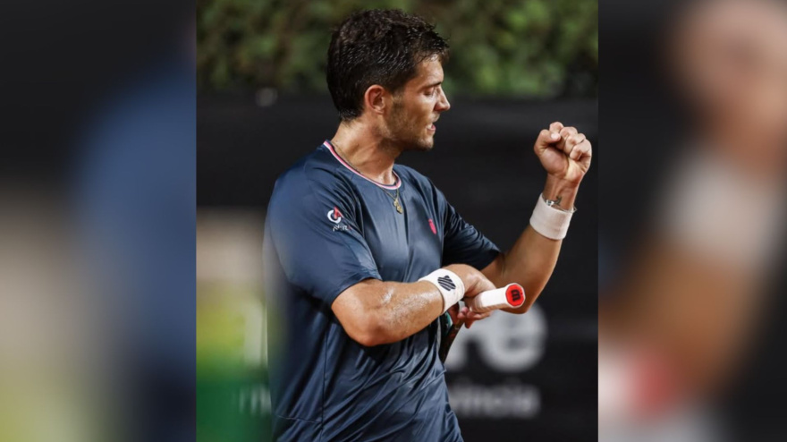 Nikolas Sánchez Izquierdo durante un partido del torneo de Rosario