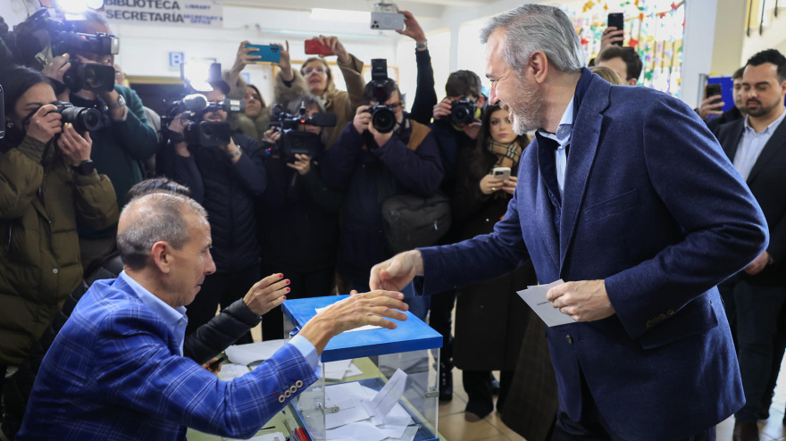 El candidato del PP a la Presidencia de Aragón, Jorge Azcón