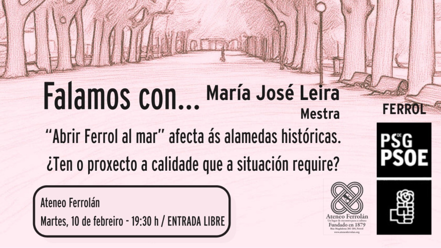 Cartel de la iniciativa que organiza el PSOE de Ferrol