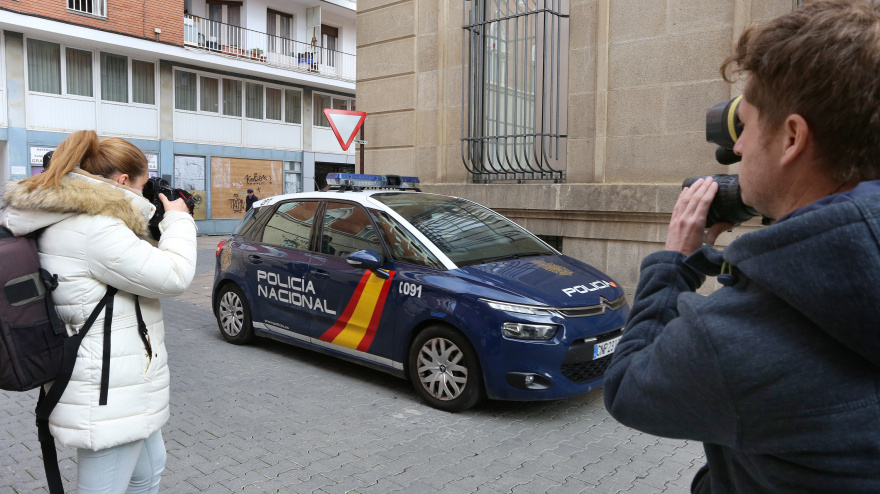 Vehículo de la Policía Nacional en Palencia