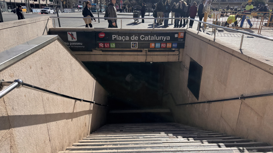 Metro de Plaça Catalunya en Barcelona