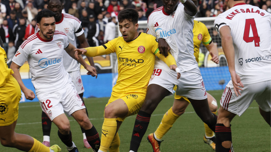 Spanish La Liga EA Sports soccer match Sevilla vs Girona at Ramon Sanchez Pizjuan Stadium in Sevilla, Spain. 08 February 2026900/Cordon Press