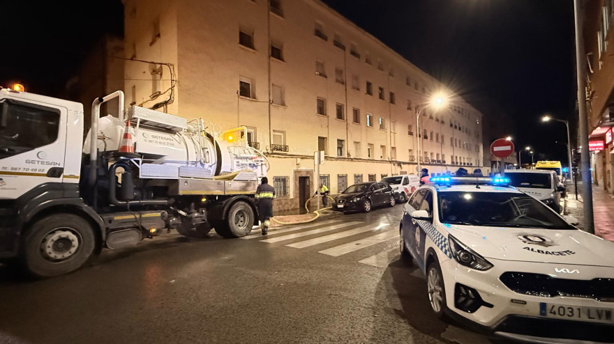 Calle Gabriel Ciscar, en la noche de este lunes 9 de febrero