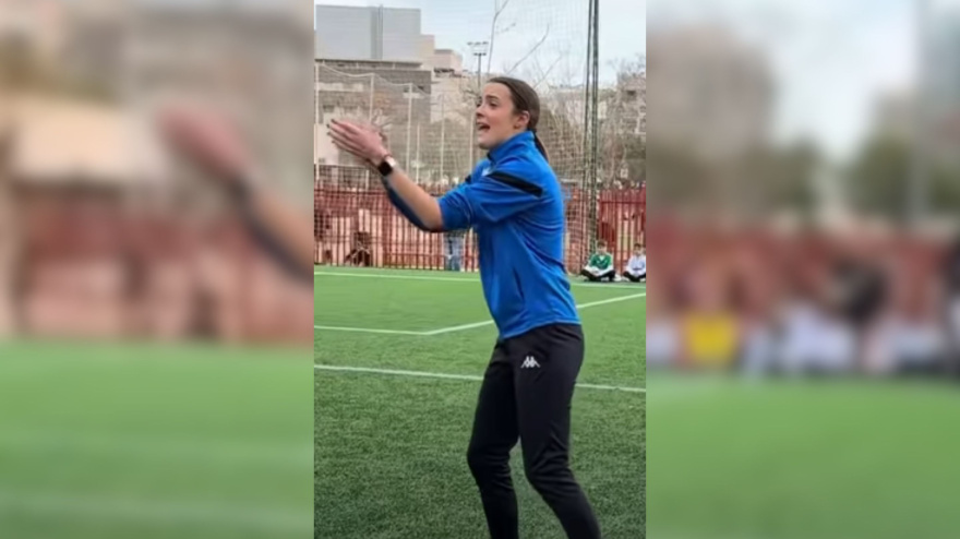 Fotografía recurso de una captura en el que aparece Celia Camarasa